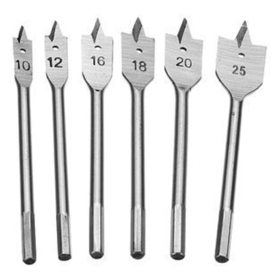 Yuri 6Pcs Set Wood Flat Bits