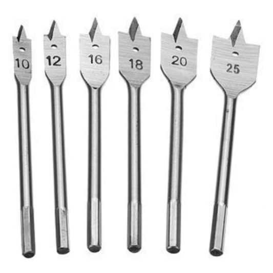 Yuri 6Pcs Set Wood Flat Bits