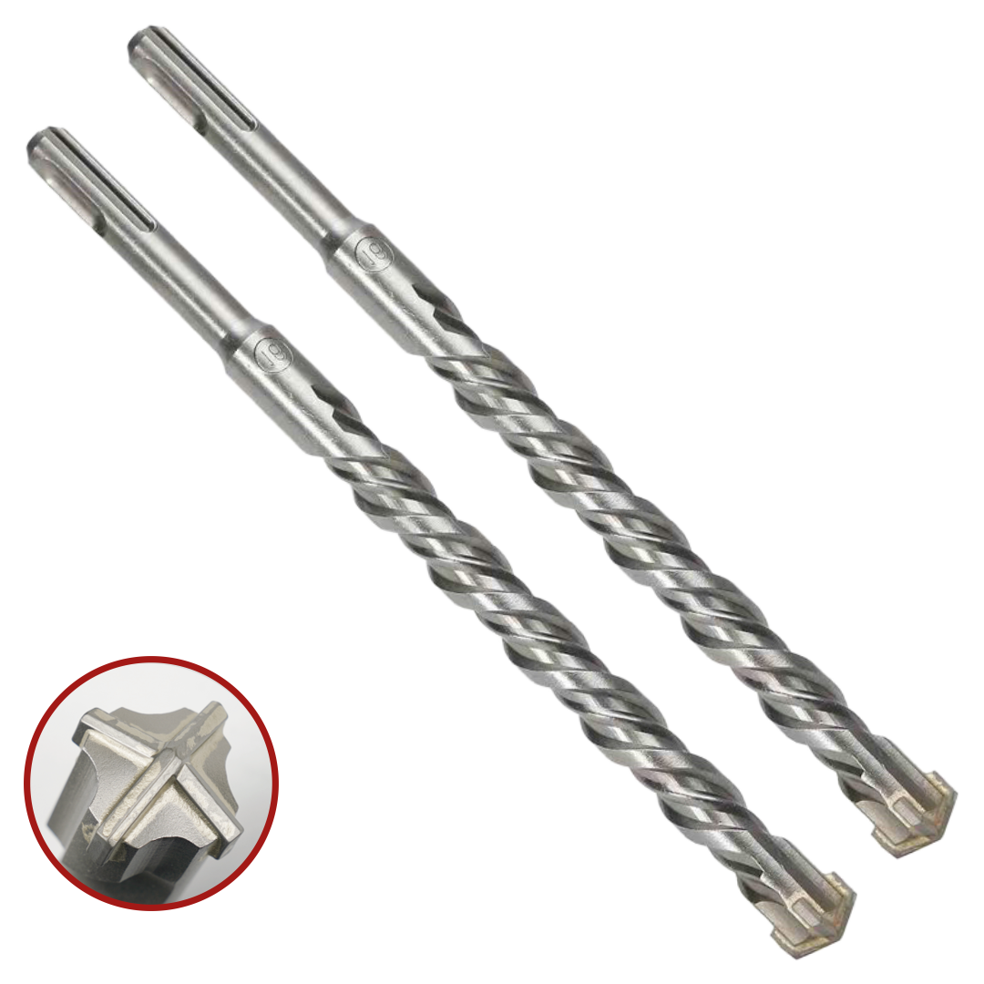 Yuri FD Plus Double Flute Head Sandblast Drill Bit W Carbide Tip Double Flute