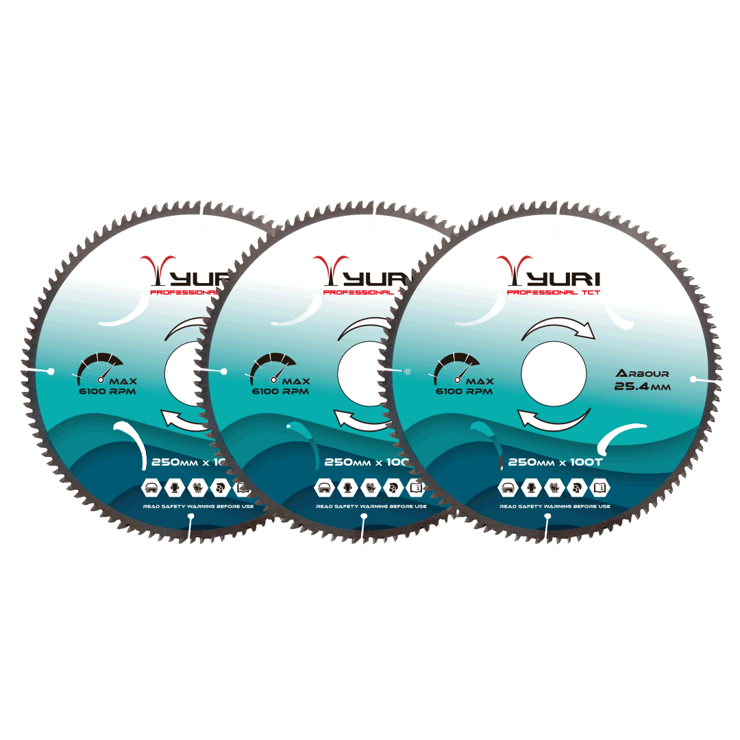 Yuri PROFESSIONAL TCT SAW BLADES FOR ALUMINIUM